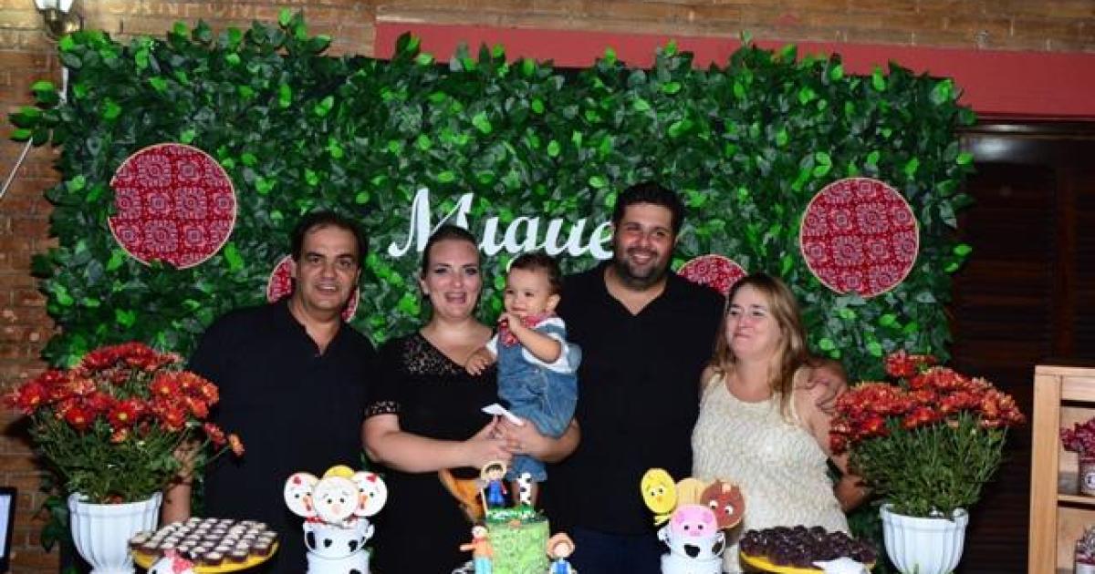 Gilberto Freitas comemora o primeiro aniversário do netinho Miguel