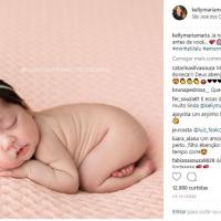 Aos 34 anos de idade, Kelly Maria teve sua primeira filha, Malu