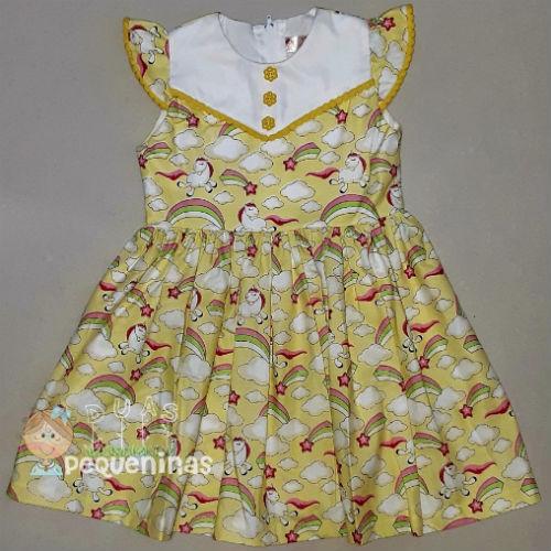 vestido de unicórnio menina