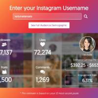 Os números da conta de Kelly Maria no Instagram