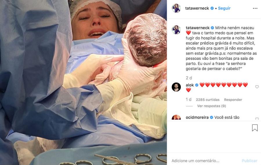 Clara Maria bebê filha de Tatá Werneck e Rafael Vitti