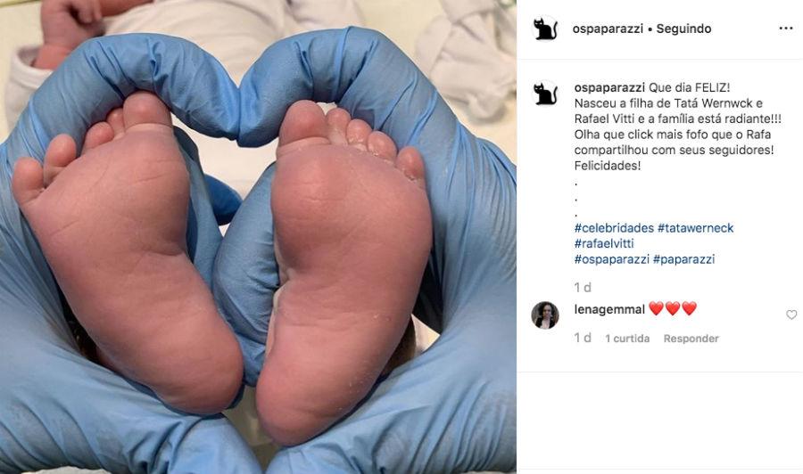 Clara Maria bebê filha de Tatá Werneck e Rafael Vitti