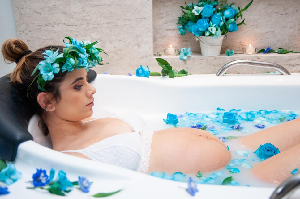 Milk Bath ensaio fotográfico mamães grávidas banho de leite