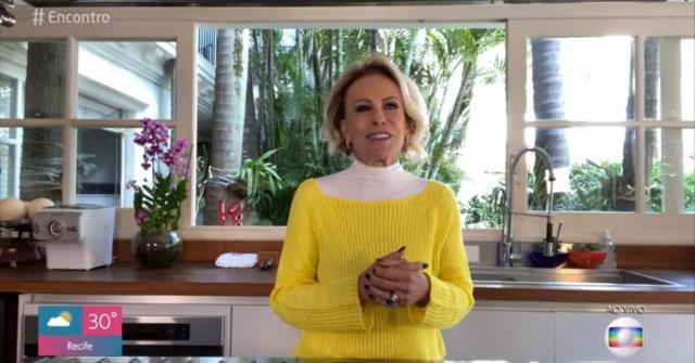 Ana Maria Braga no Encontro na TV Globo (Foto: Reprodução/ TV Globo)