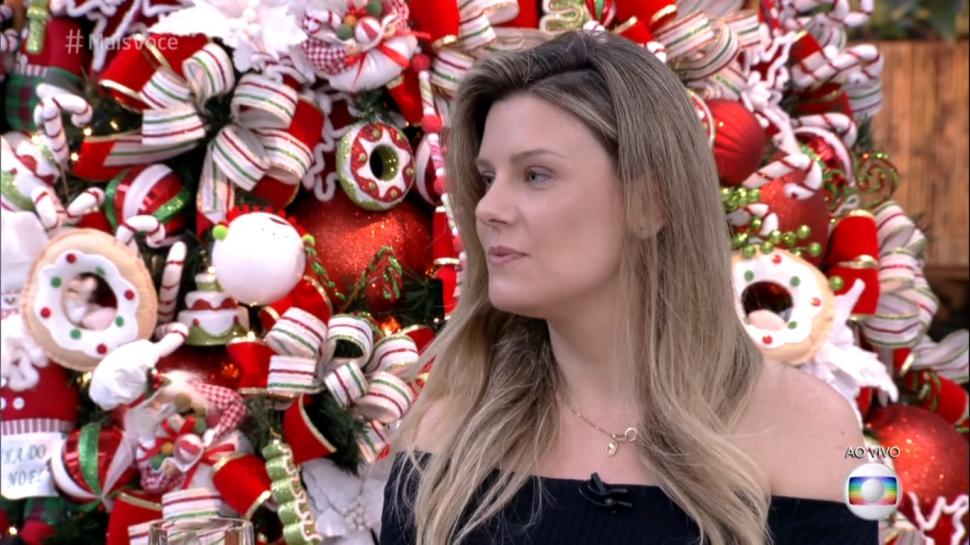 Daiana Garbin em entrevista no Mais Você da TV Globo