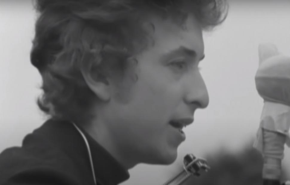 Bob Dylan em apresentação de 1964
