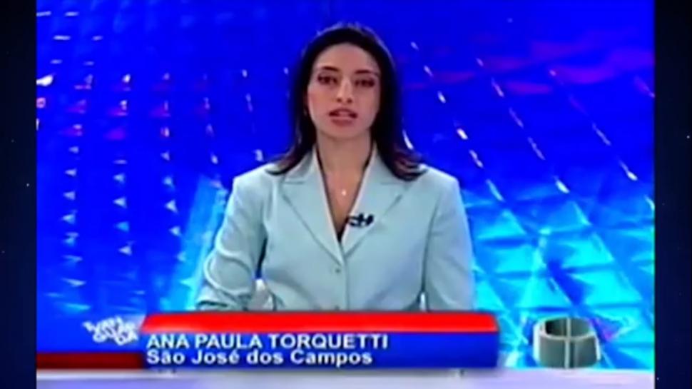 Início da carreira de Ana Paula Torquetti na TV Vanguarda