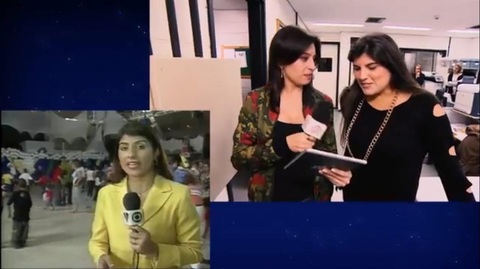 Início da carreira de Michelle Sampaio na TV Vanguarda