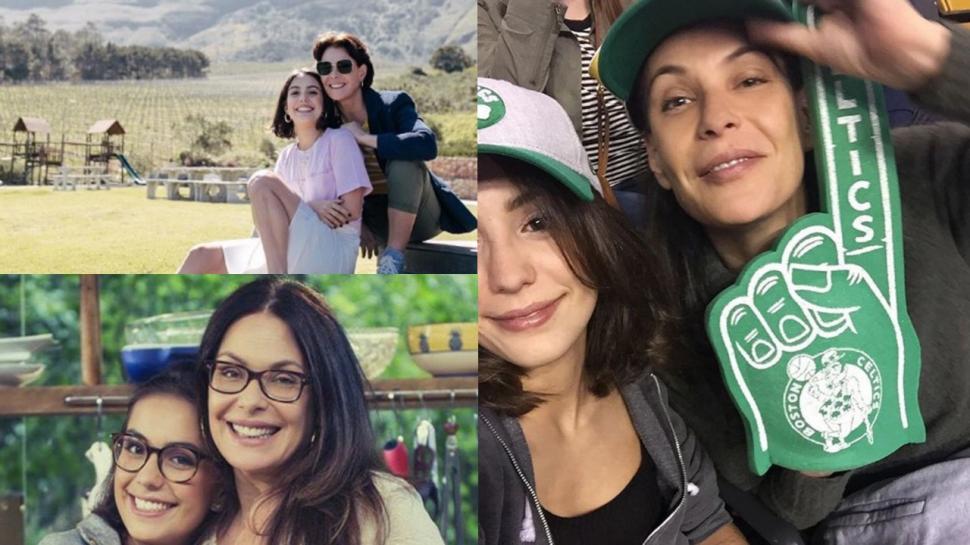 Carolina Ferraz e a filha Valentina Ferraz em fotos no Instagram (Foto: Reprodução/ Instagram)