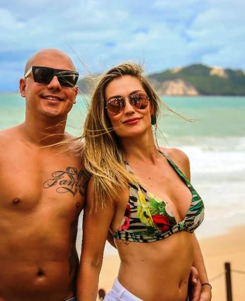 Agda Queiroz e o marido Phelipe