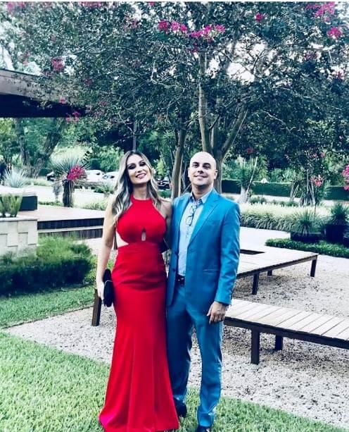 Agda Queiroz grávida do primeiro filho e o marido Phelipe