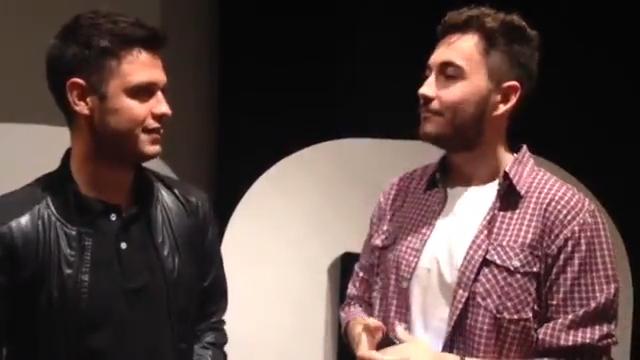 Pedro Melo, no início da carreira, em entrevista para o repórter João Mota