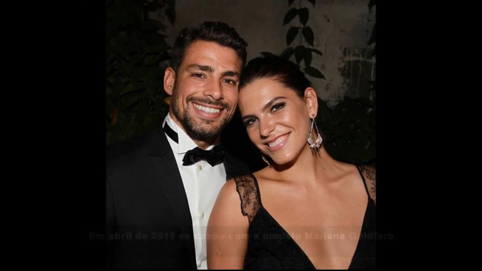 Cauã Reymond e a esposa Mariana Goldfarb