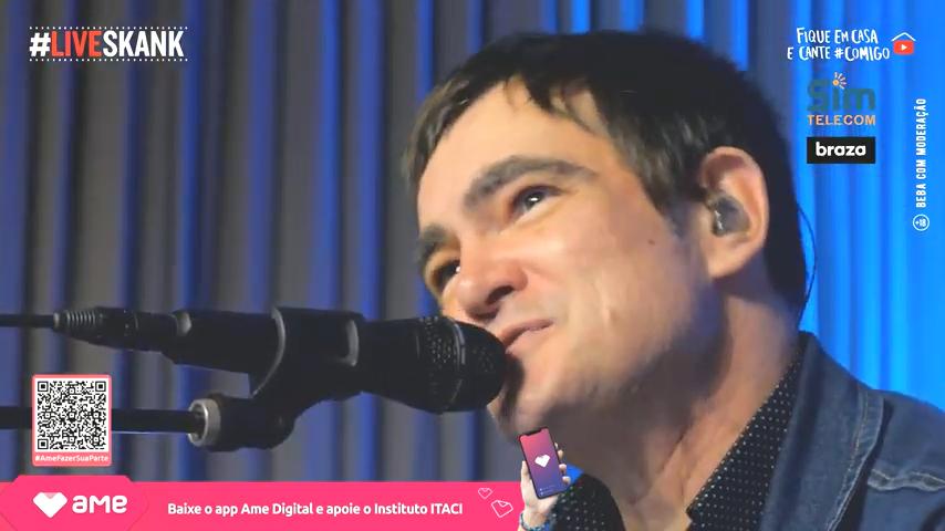 Skank faz live durante na quarentena