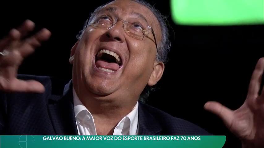 Galvão Bueno em reportagem do Esporte Espetacular (Foto: Reprodução/ TV Globo)