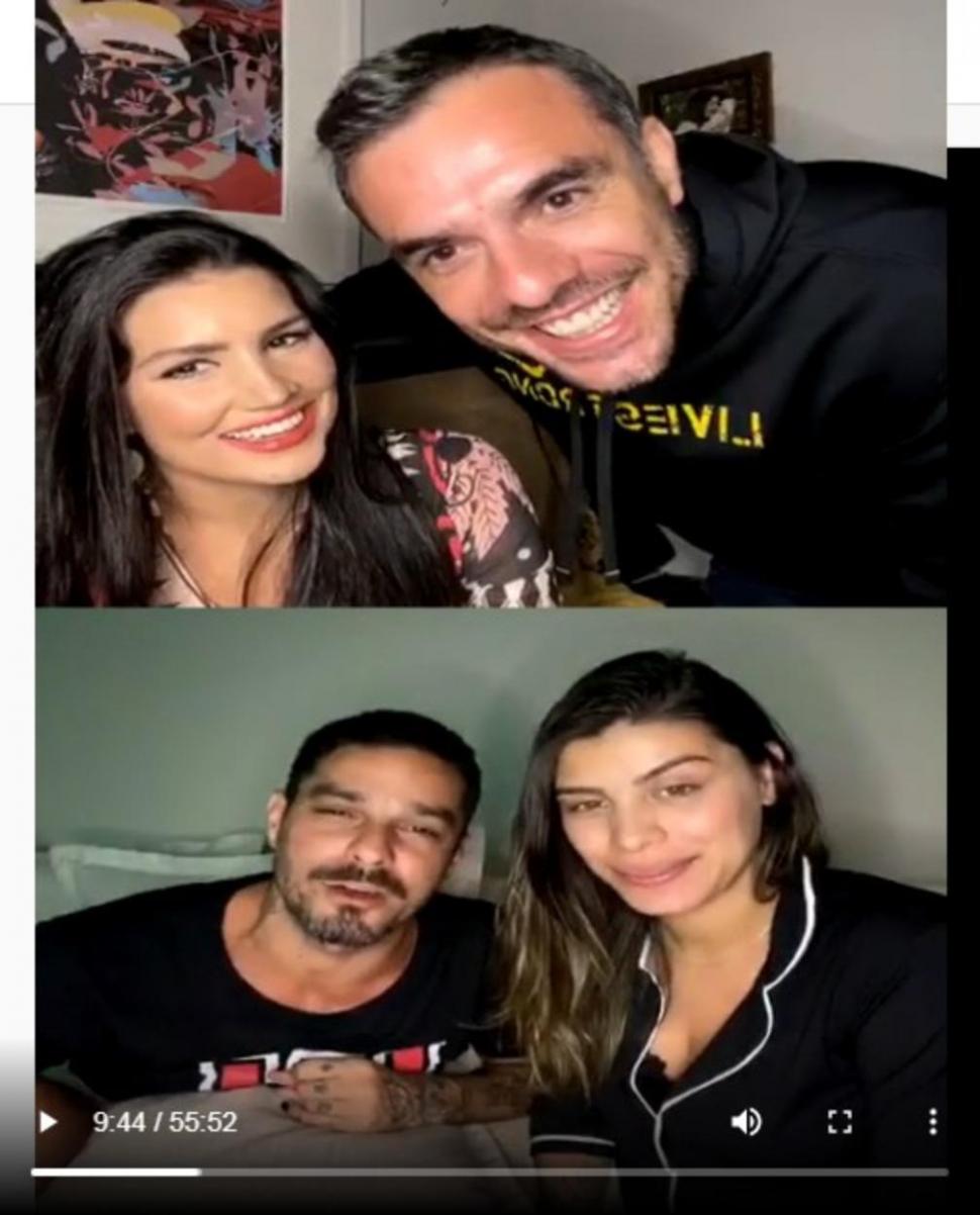 Daniel Saullo, Mariana Felício, Diego Grossi e Franciele Almeida - quatro ex-BBBs que estão casados até hoje