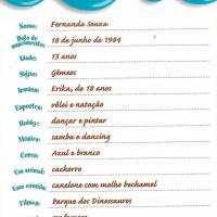 Fotos antigas de Fernanda Souza, a Mili, em Chiquititas