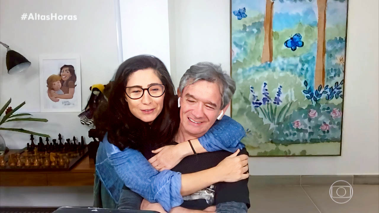 Serginho Groisman e Fernanda Molina (Foto: Altas Horas/ Rede Globo)