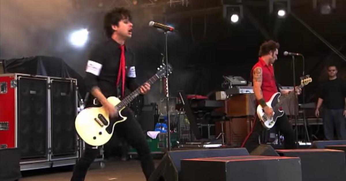 Green Day com Billie Joe Armstrong em setembro