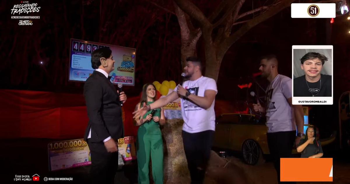 Sorteio Apcap do Bem na Live do Milhão