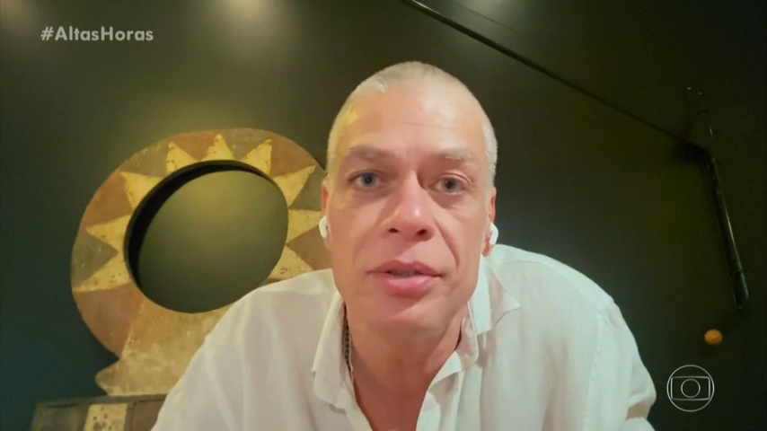 Fábio Assunção em entrevista em 2020 (Foto: Reprodução/ TV Globo)