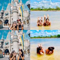 Fotos de Mariana Felício em resort com praia na Bahia