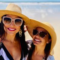 Fotos de Mariana Felício em resort com praia na Bahia