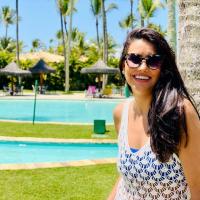 Fotos de Mariana Felício em resort com praia na Bahia