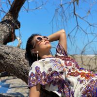 Fotos de Mariana Felício em resort com praia na Bahia