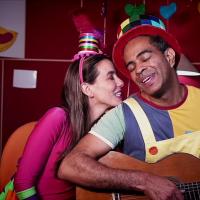 Jair Oliveira, o Jairzinho, e Tania Khalill em Mensagem para Dia dos Professores