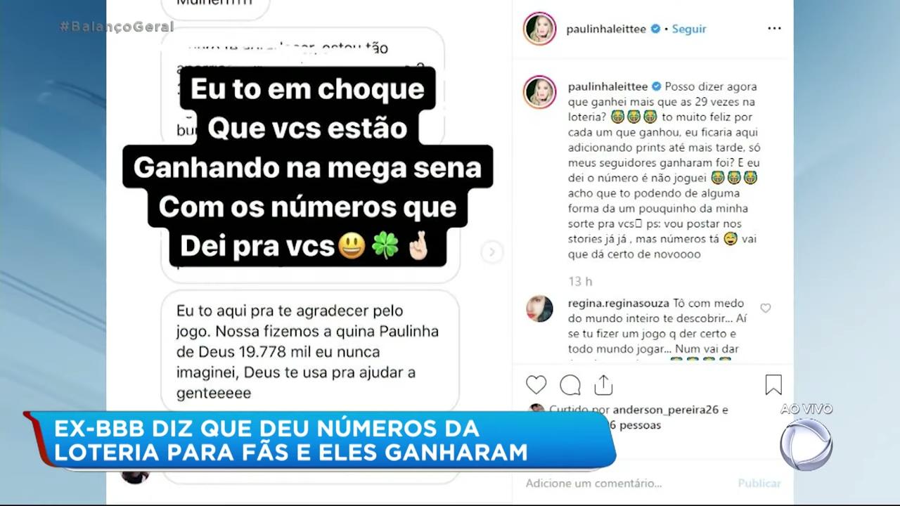 Paulinha Leite, ex-BBB Paulinha, é a famosa mais sortuda do Brasil