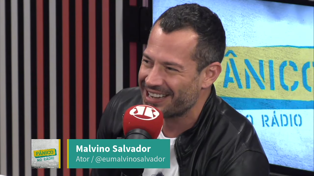 Malvino Salvador em entrevista ao Pânico (Foto: Reprodução/ Jovem Pan)