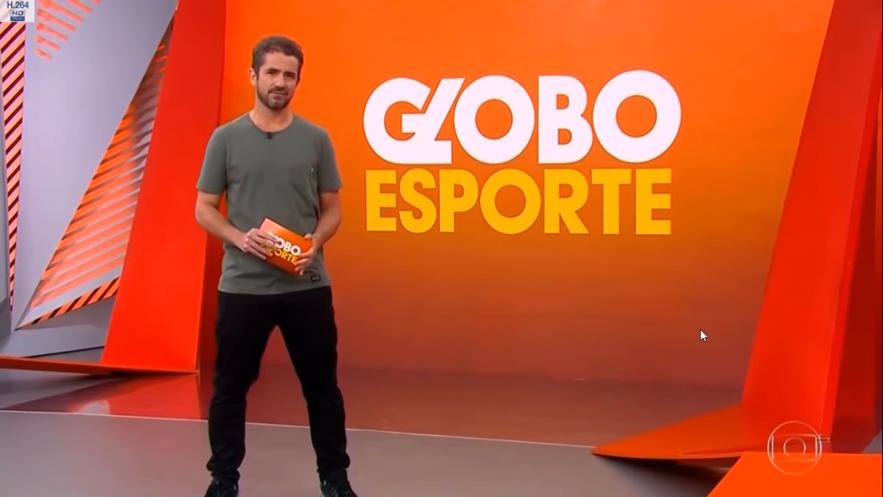 Felipe Andreoli no Globo Esporte São Paulo (Foto: Reprodução/ Globoplay)