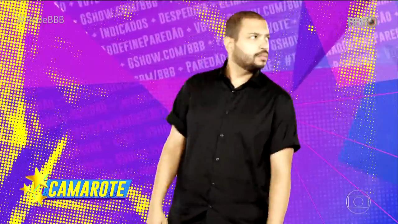 Projota em momentos de BBB 21 e músicas
