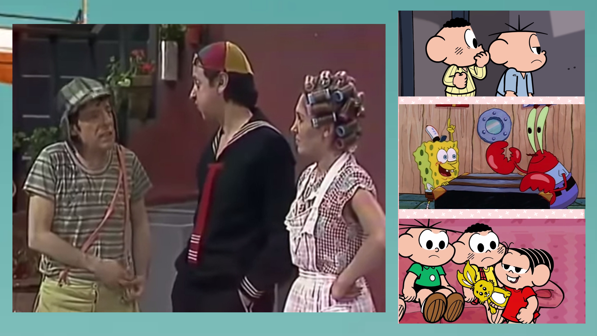 Psicologia, religião e análise. Explicamos os Sete Pecados Capitais com atrações como Turma da Mônica, Bob Esponja e Chaves. Quem é quem entre os personagens?
