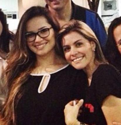 Juliette do BBB 21 e a amiga Hannah Barros. Momentos antes do BBB21