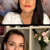 Regiane Alves no Sofá da Mari, com Mariana Felício no Instagram