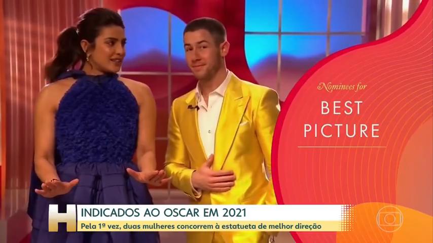 Jornalismo da Globo mostra os indicados ao Oscar 2021 (Foto: Reprodução/ Globoplay)