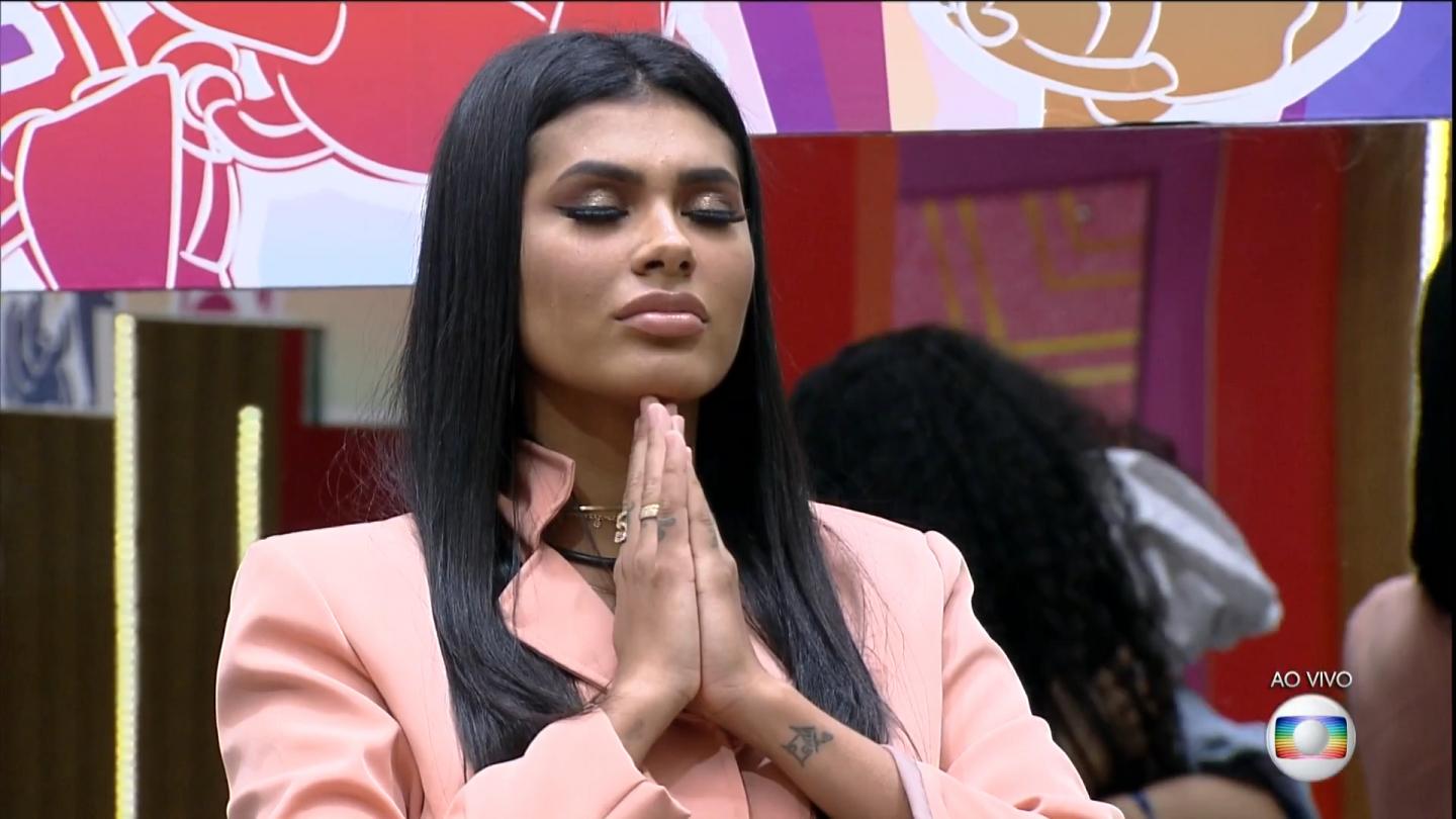 Pocah foi apontada como eliminada nas enquetes do BBB 21 (Foto: Reprodução/ Globoplay BBB21)