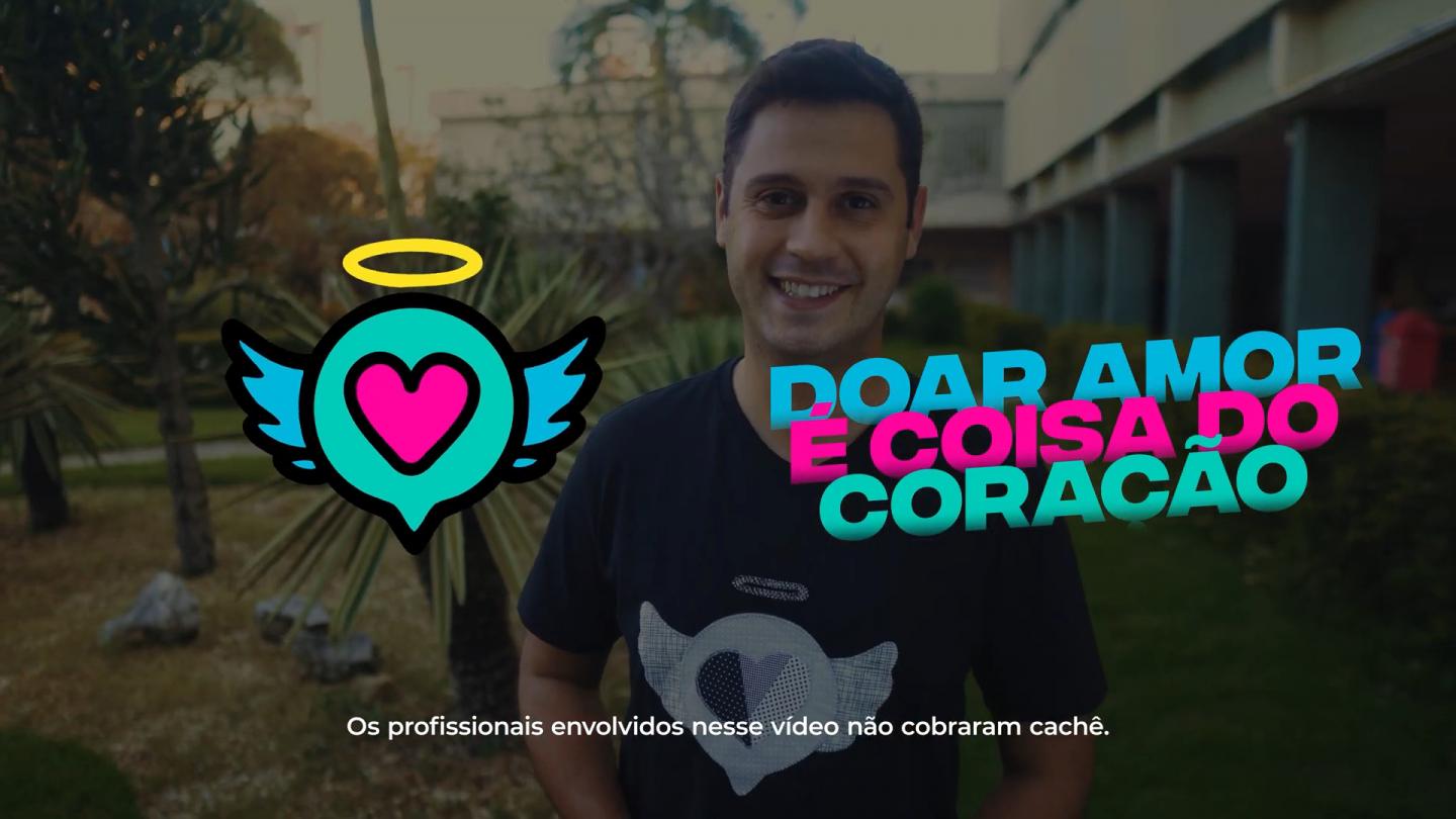 Repórter Pedro Melo, da Vanguarda, em campanha do Asilo Santo Antônio