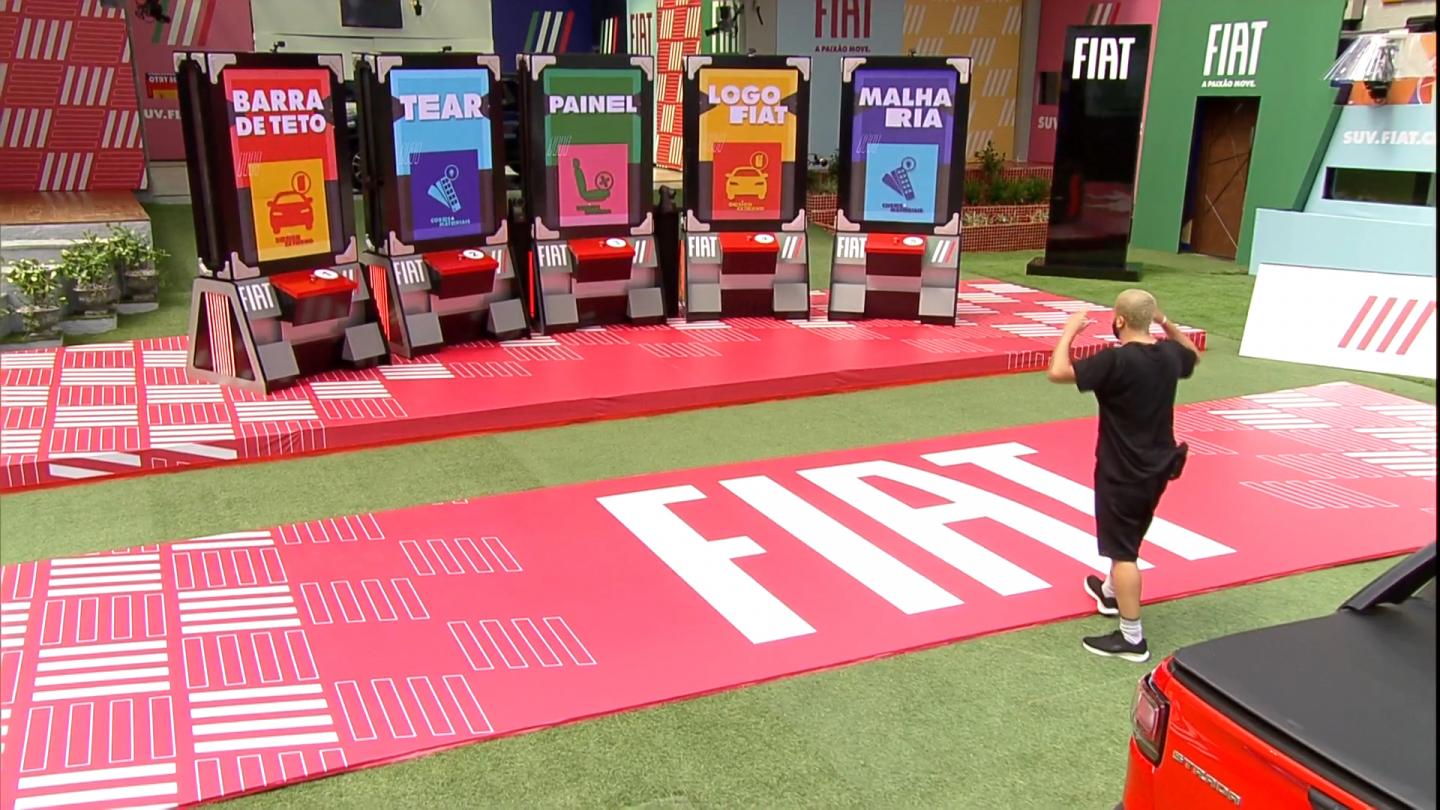 Ações comerciais e de merchandising do BBB 21. Propagandas na Prova do Líder e na Prova do Anjo