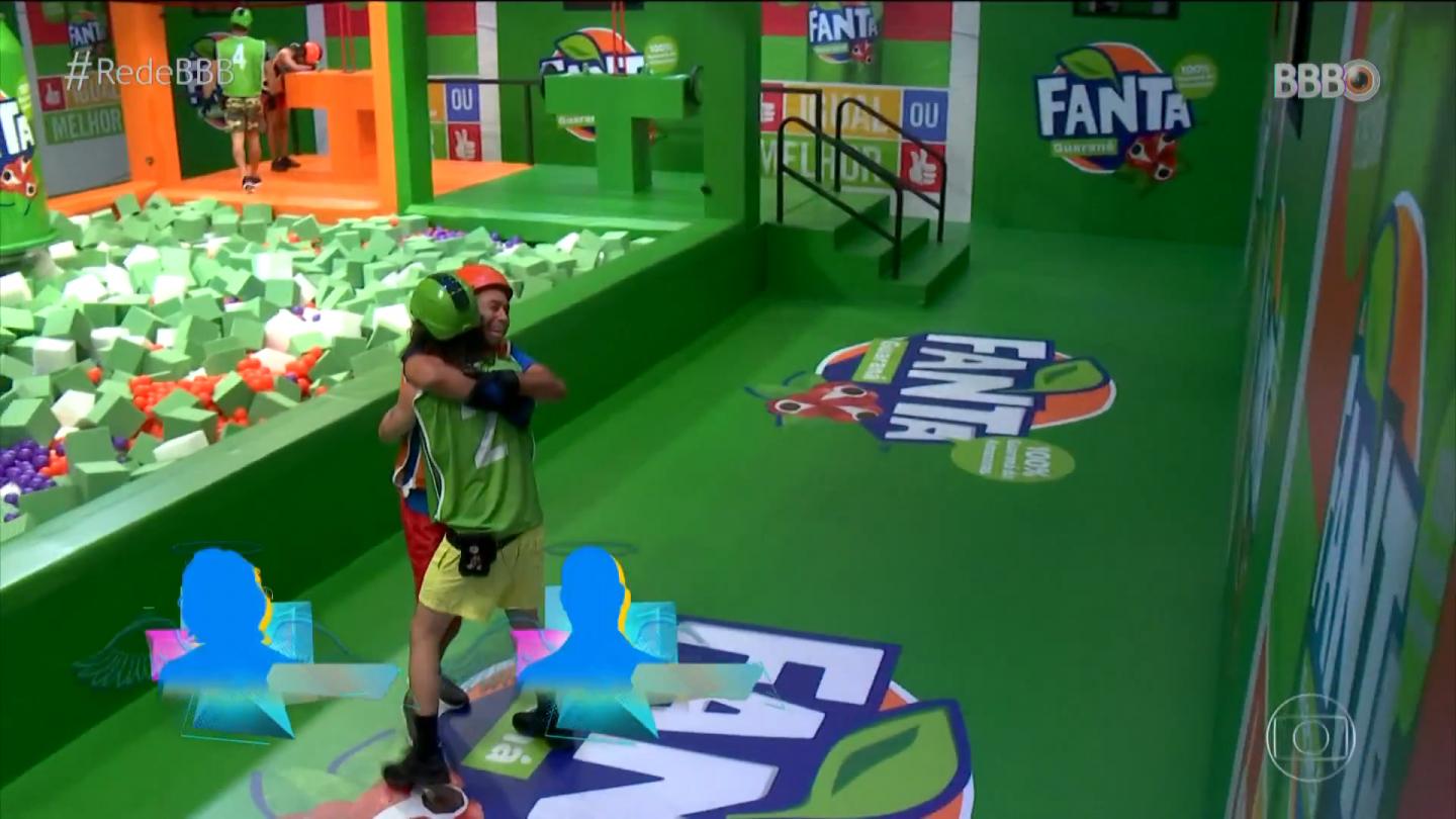 Ações comerciais e de merchandising do BBB 21. Propagandas na Prova do Líder e na Prova do Anjo