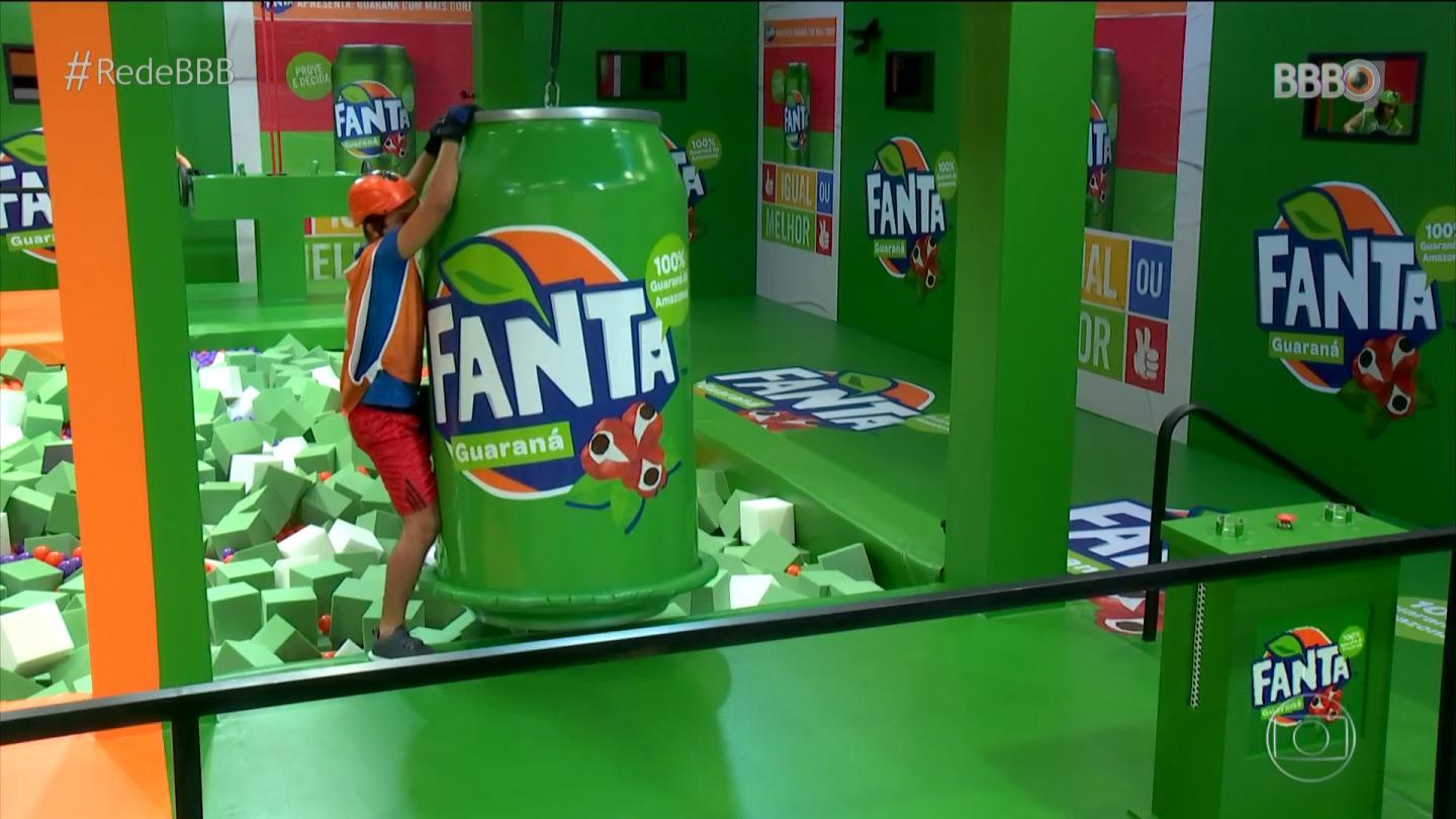 Ações comerciais e de merchandising do BBB 21. Propagandas na Prova do Líder e na Prova do Anjo
