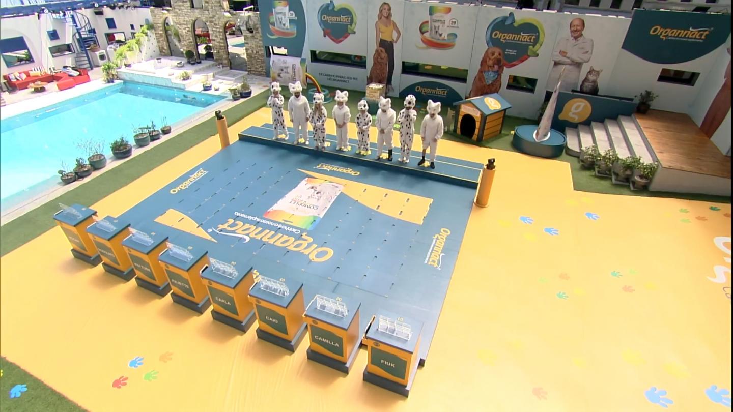 Ações comerciais e de merchandising do BBB 21. Propagandas na Prova do Líder e na Prova do Anjo