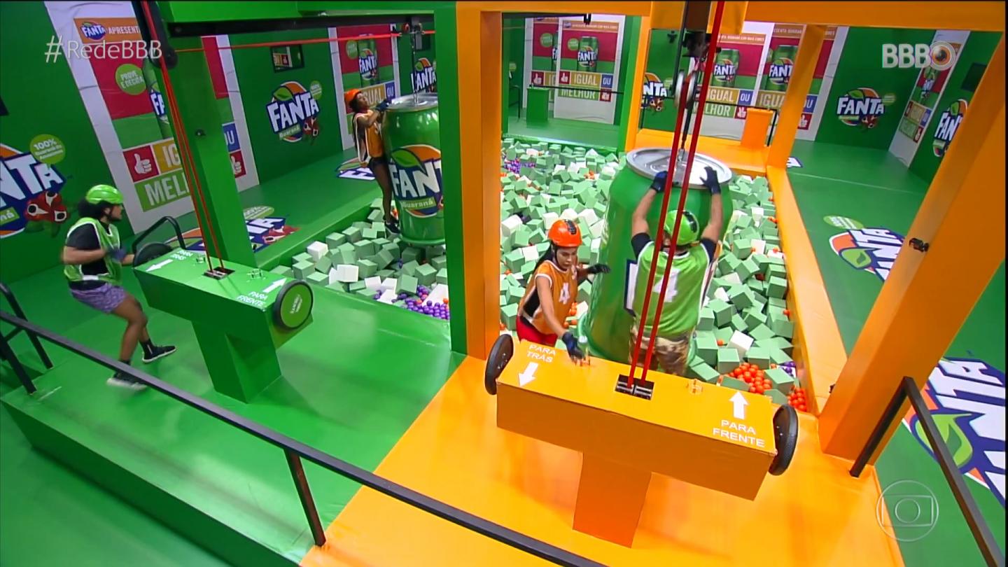 Ações comerciais e de merchandising do BBB 21. Propagandas na Prova do Líder e na Prova do Anjo