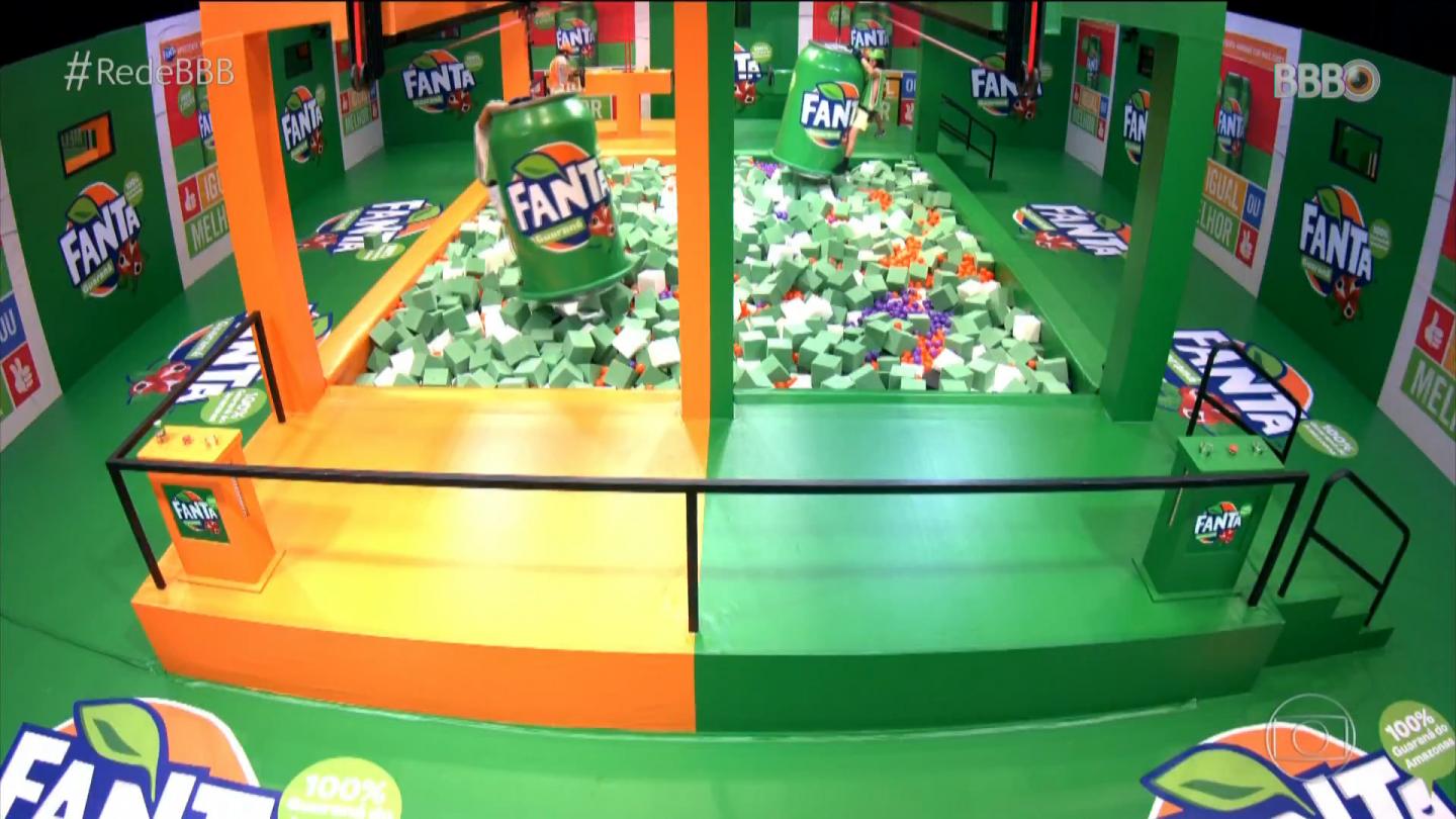 Ações comerciais e de merchandising do BBB 21. Propagandas na Prova do Líder e na Prova do Anjo