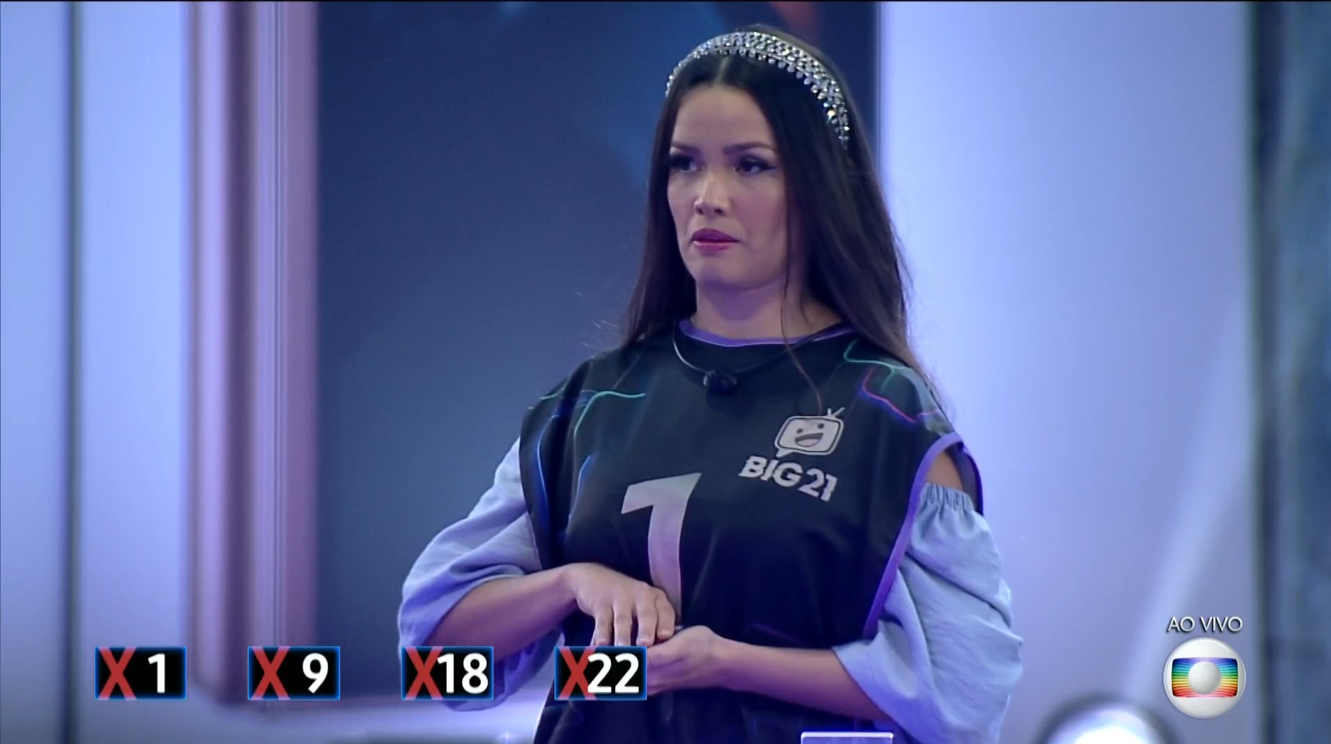 Juliette na Prova do Líder da Samsung no BBB 21 (Foto: Reprodução/ Globoplay BBB21)