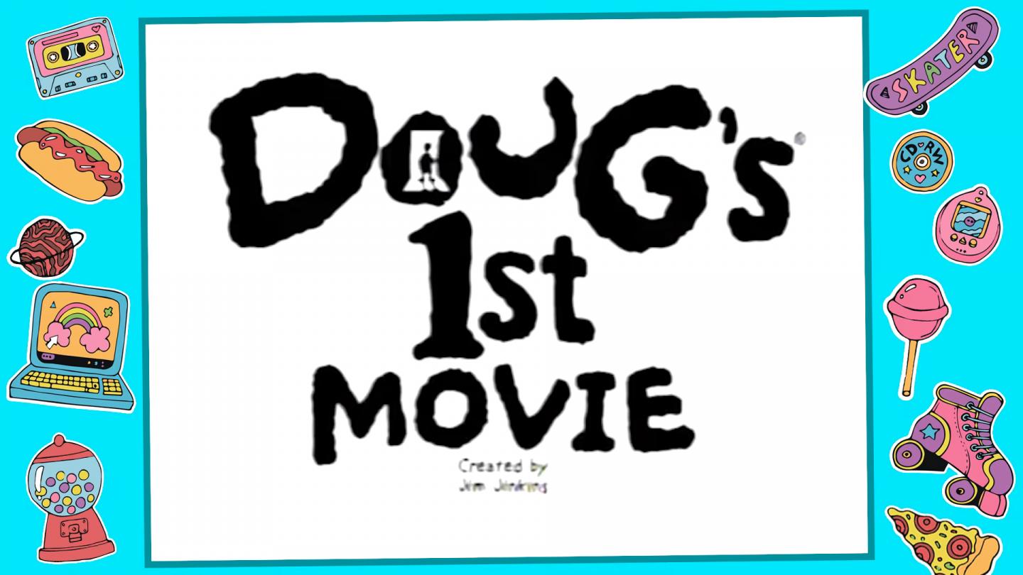 Cenas do desenho Doug Funnie, de Nickelodeon e Disney. Foi um sucesso nos anos 90