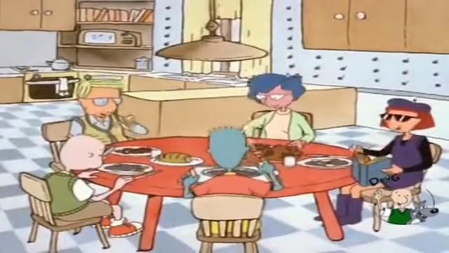 Cenas do desenho Doug Funnie, de Nickelodeon e Disney. Foi um sucesso nos anos 90