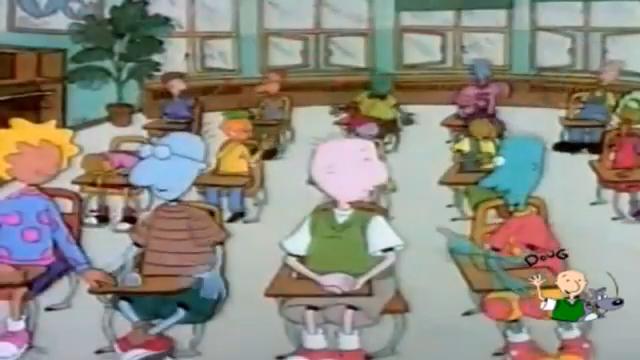 Cenas do desenho Doug Funnie, de Nickelodeon e Disney. Foi um sucesso nos anos 90